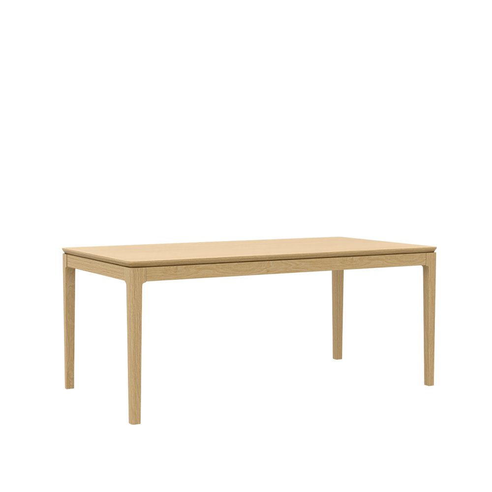 Cove Rectangular Dining Table, Light Oak. Picture 4