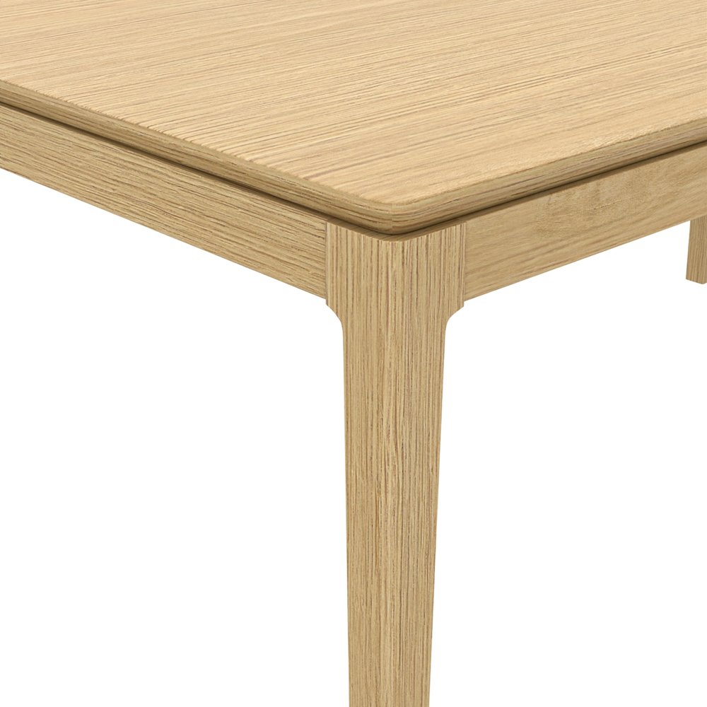 Cove Rectangular Dining Table, Light Oak. Picture 8