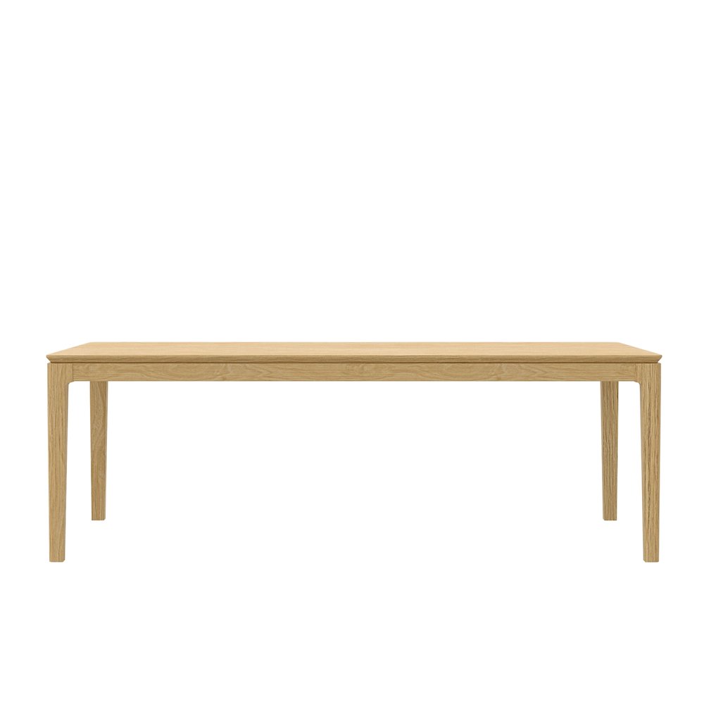 Cove Rectangular Extension Dining Table, Light Oak. Picture 5