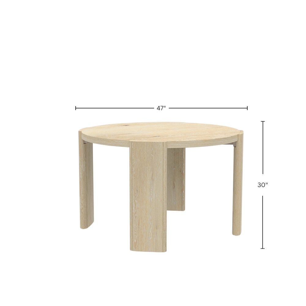Sloane Round Dining Table, Driftwood. Picture 5