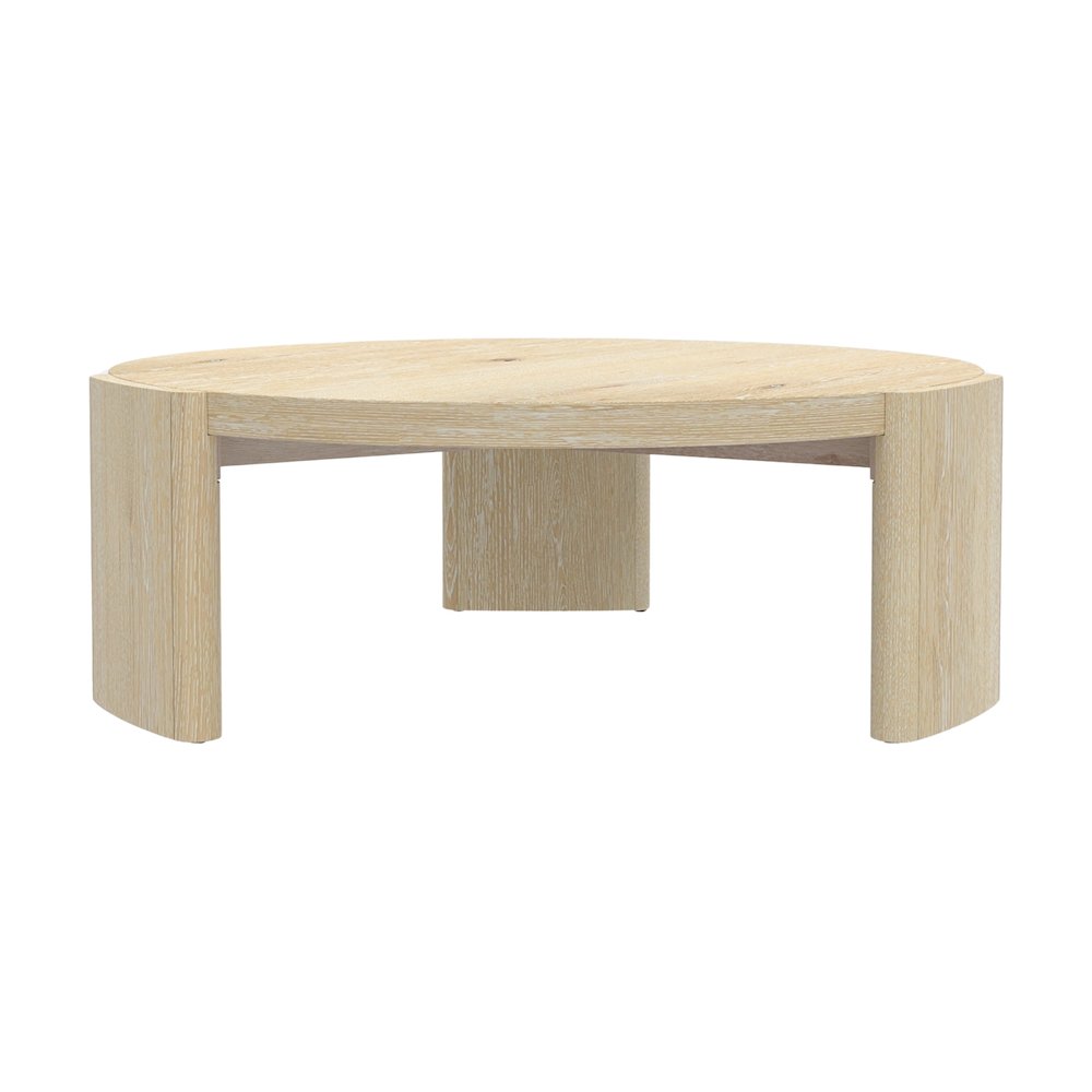 Sloane 42" Round Coffee Table, Driftwood. Picture 3