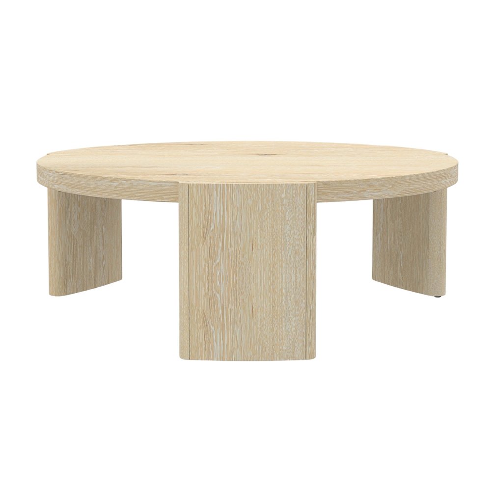 Sloane 42" Round Coffee Table, Driftwood. Picture 4