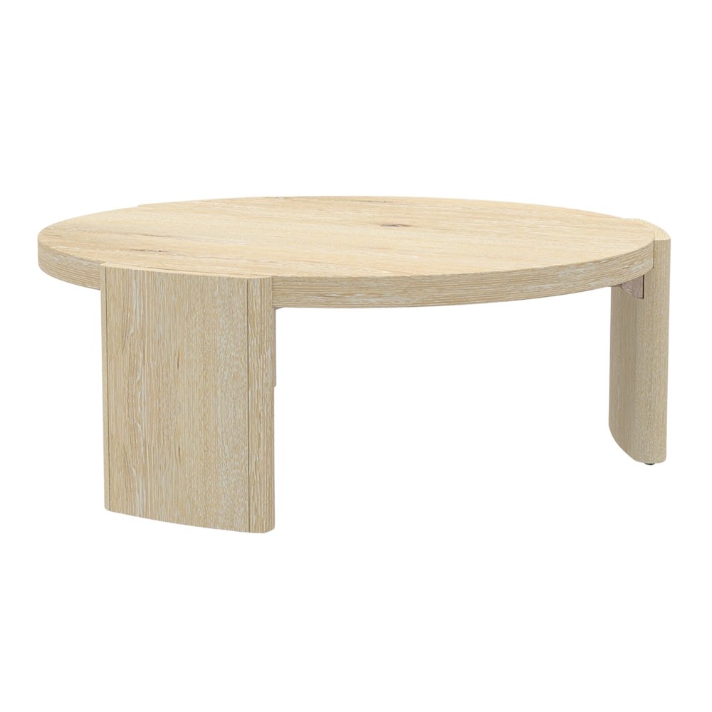 Sloane 42" Round Coffee Table, Driftwood. Picture 5