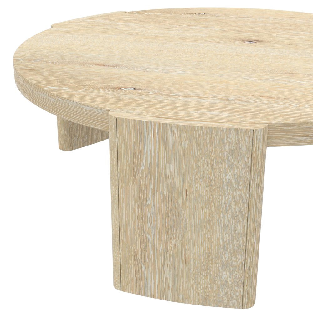 Sloane 42" Round Coffee Table, Driftwood. Picture 7