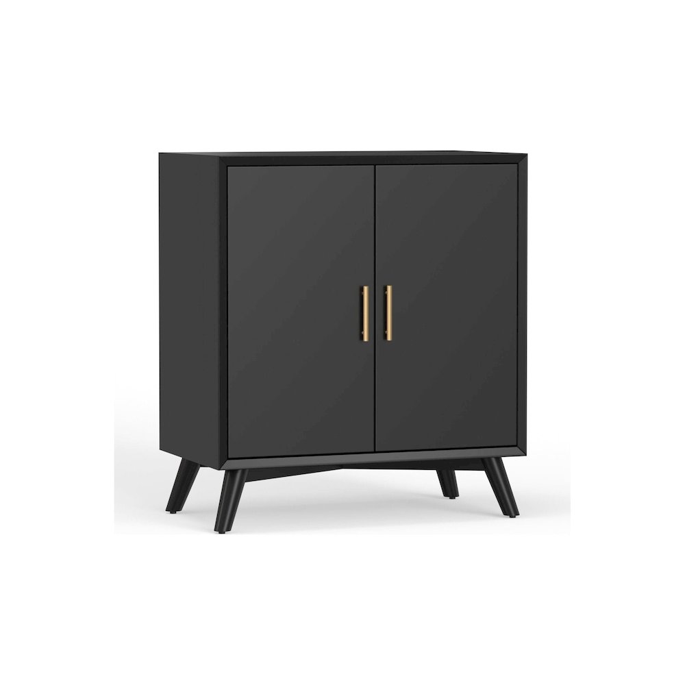 Flynn Small Bar Cabinet, Black. Picture 3