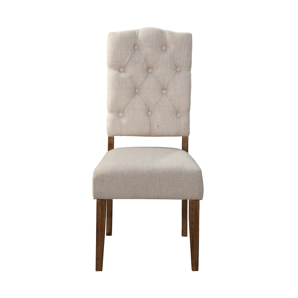 Newberry Set of 2 Side Chairs, Medium Brown. Picture 3