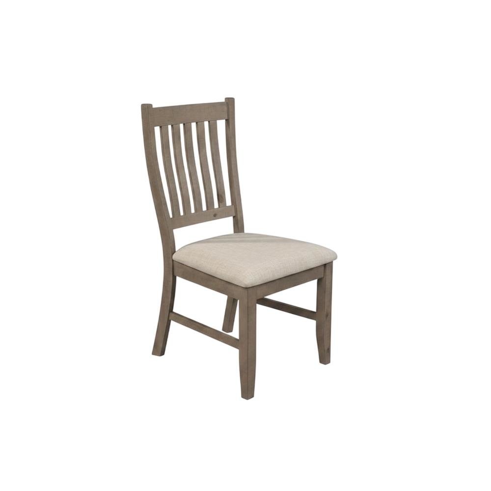 Solid Pine Farmhouse Dining Chairs, Natural, Set of 2. Picture 3