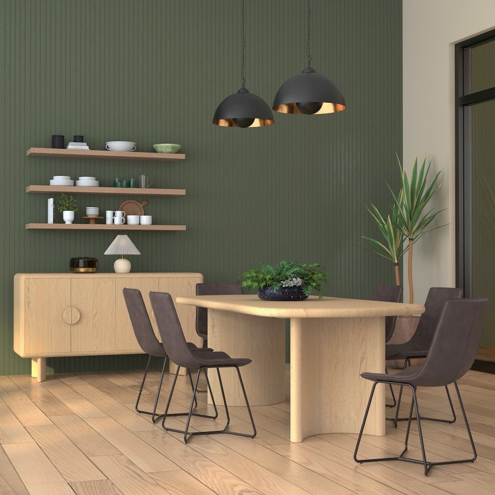 Gabrielle Dining Table, Light Oak. Picture 2