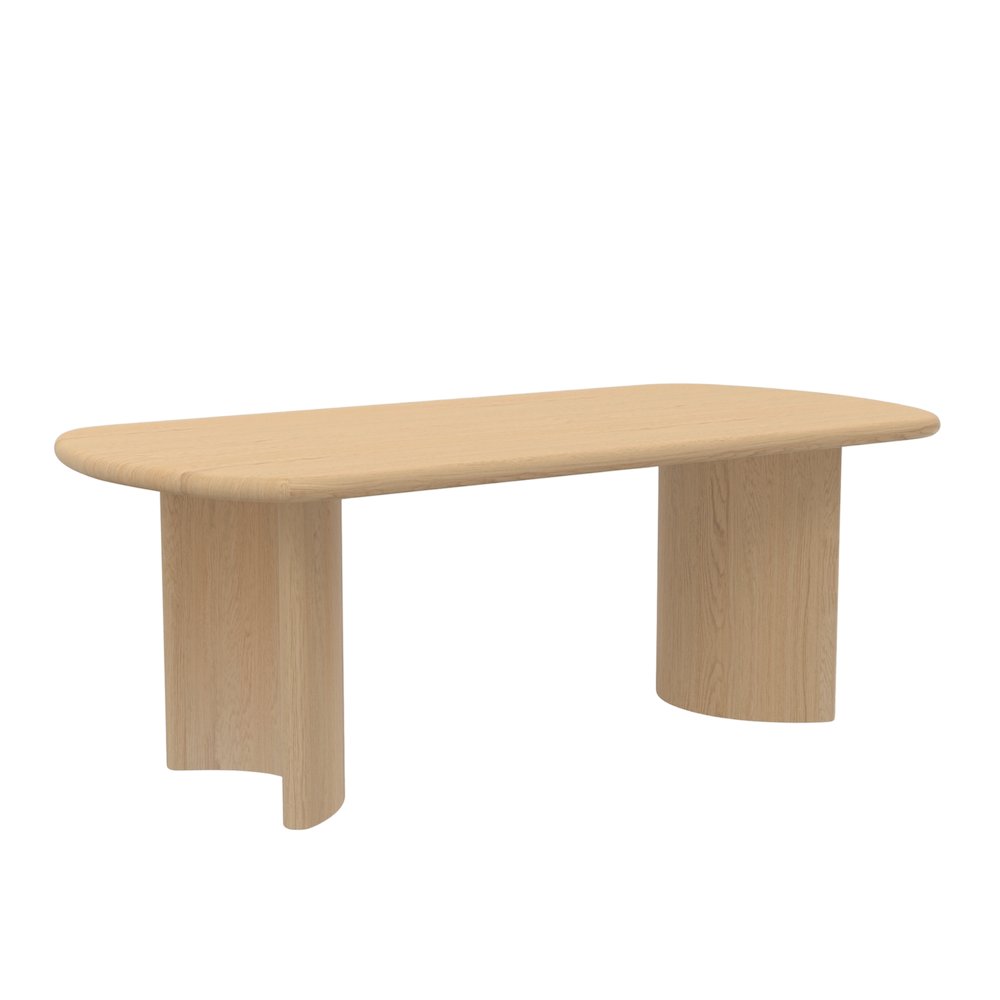 Gabrielle Dining Table, Light Oak. Picture 1