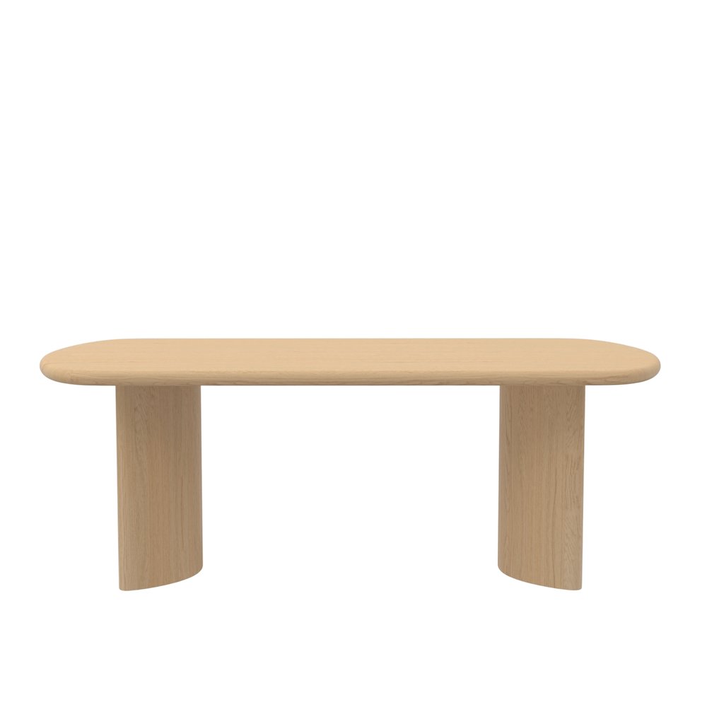 Gabrielle Dining Table, Light Oak. Picture 3