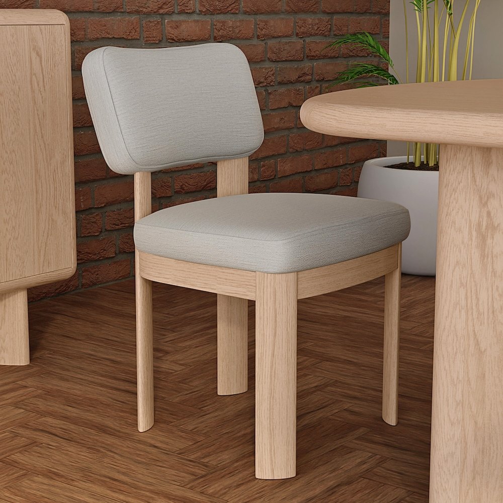 Gabrielle Side Chairs, Light Oak (Set of 2). Picture 2