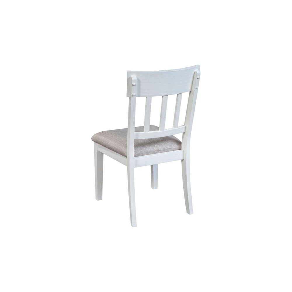 Donham Set of 2 Side Chairs, White. Picture 3