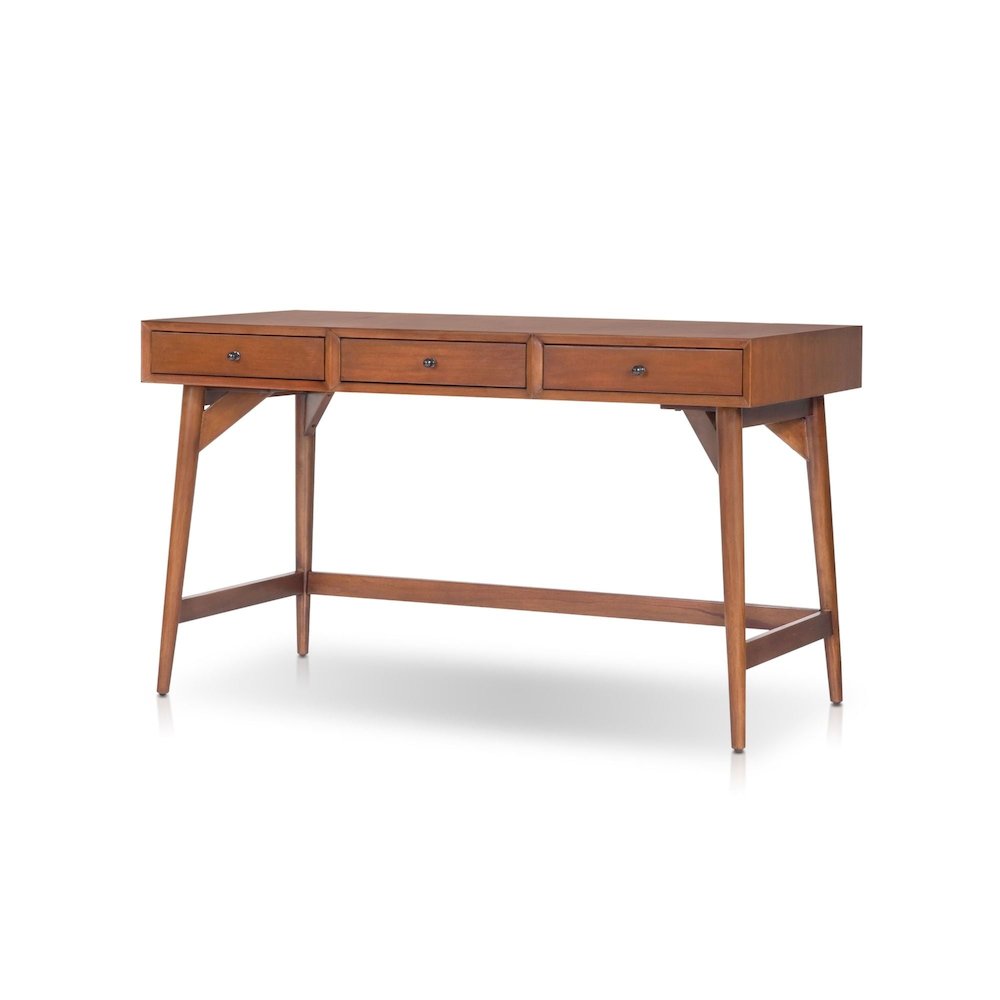 Flynn Large Desk, Chestnut. Picture 1