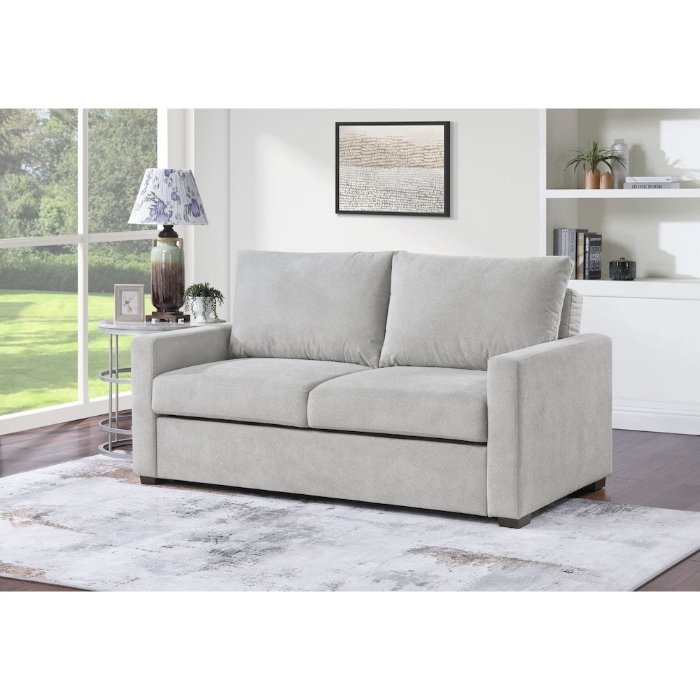 Dena Sleeper Sofa, Light Grey. Picture 2