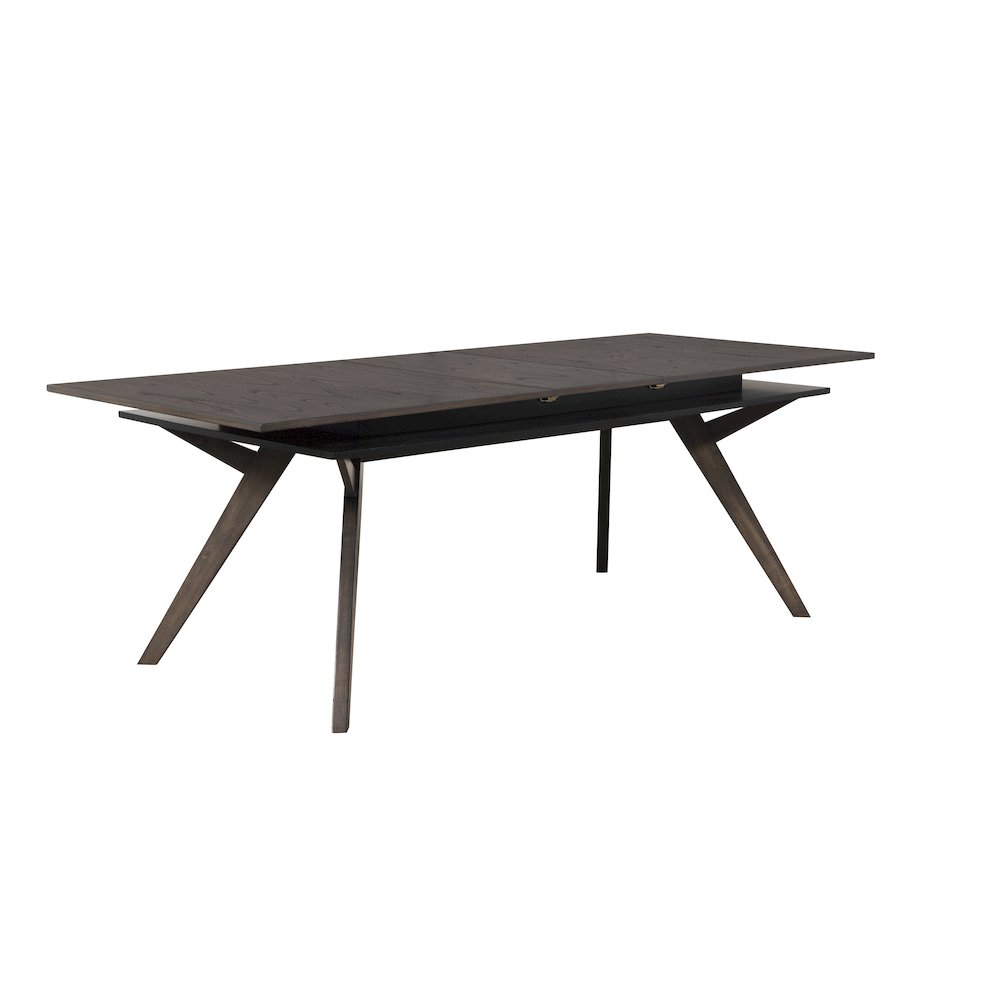 Lennox Rectangular Extension Dining Table, Dark Tobacco. Picture 4