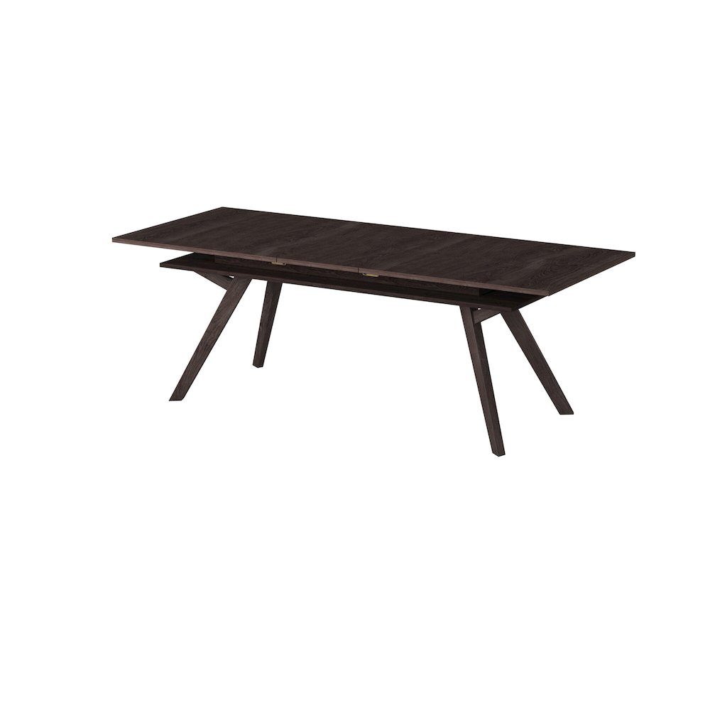 Lennox Rectangular Extension Dining Table, Dark Tobacco. Picture 9