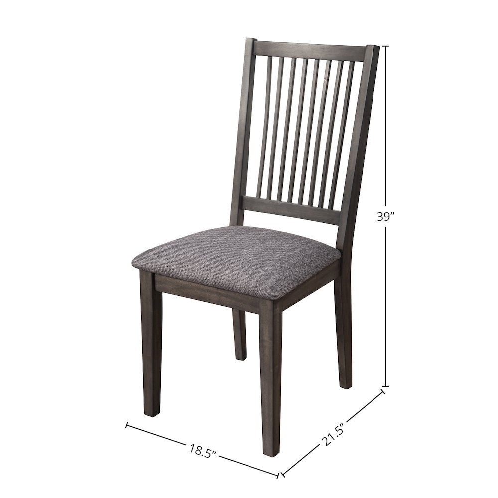 Lennox Set of 2 Side Chairs, Dark Tobacco. Picture 1