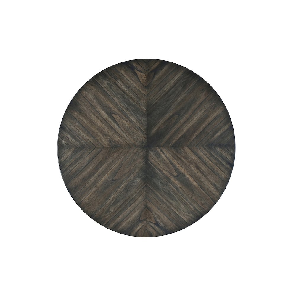 Lennox Round Dining Table, Dark Tobacco. Picture 5