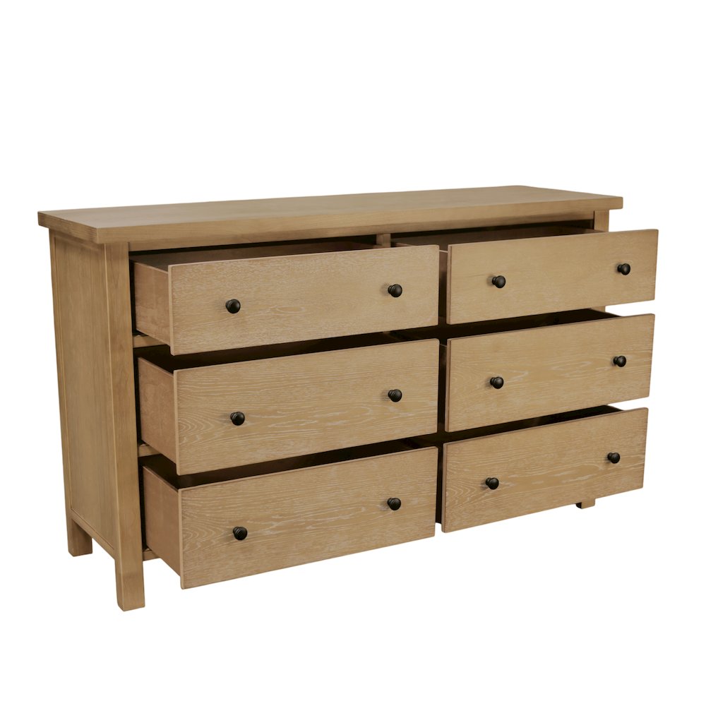 Emilia Six Drawer Dresser. Picture 8