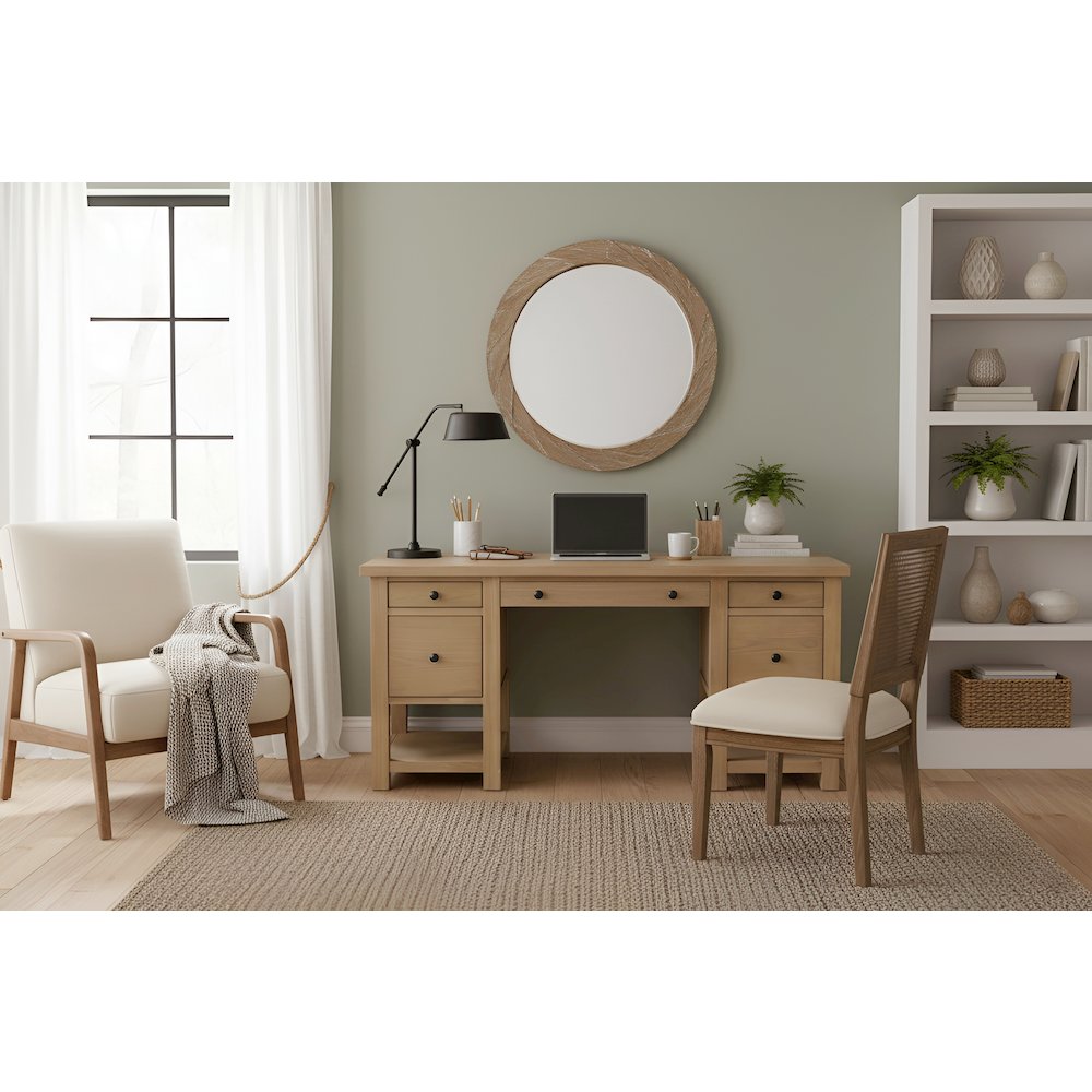 Emilia Desk in Natural Color. Picture 6