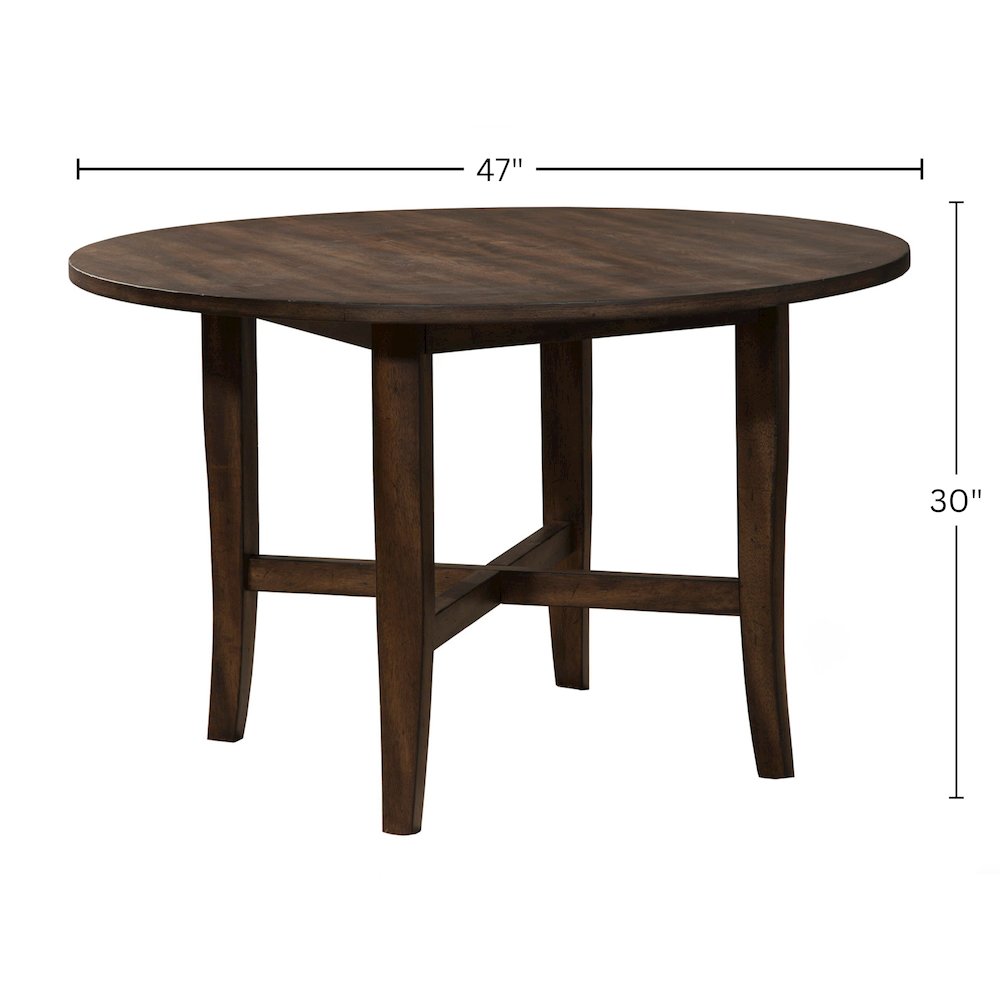 Arendal Round Table, Burnished Dark Oak. Picture 6