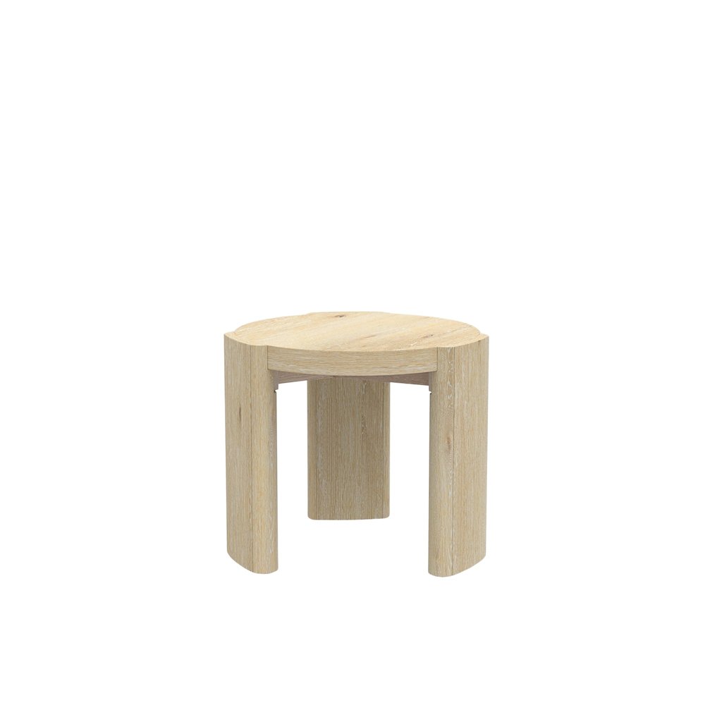 Sloane 20" Round End Table, Driftwood. Picture 5