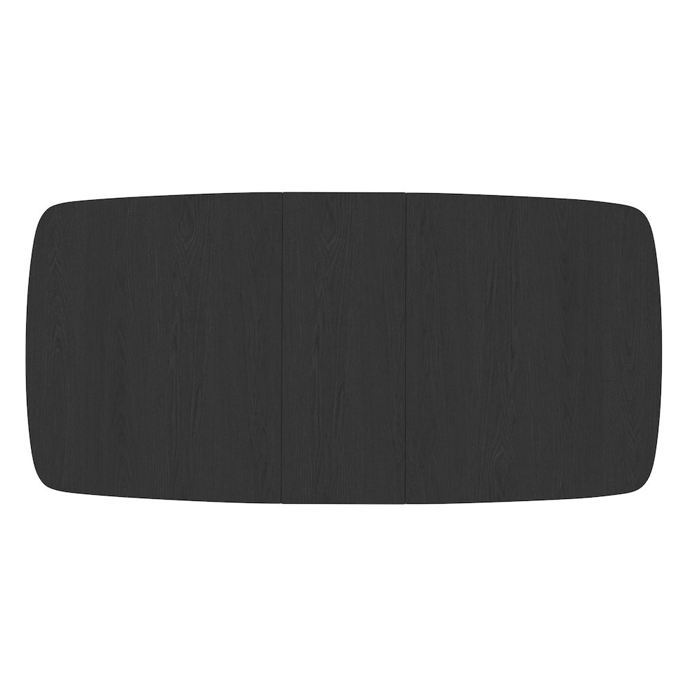 Reba Rectangular Dining Table, Black. Picture 6