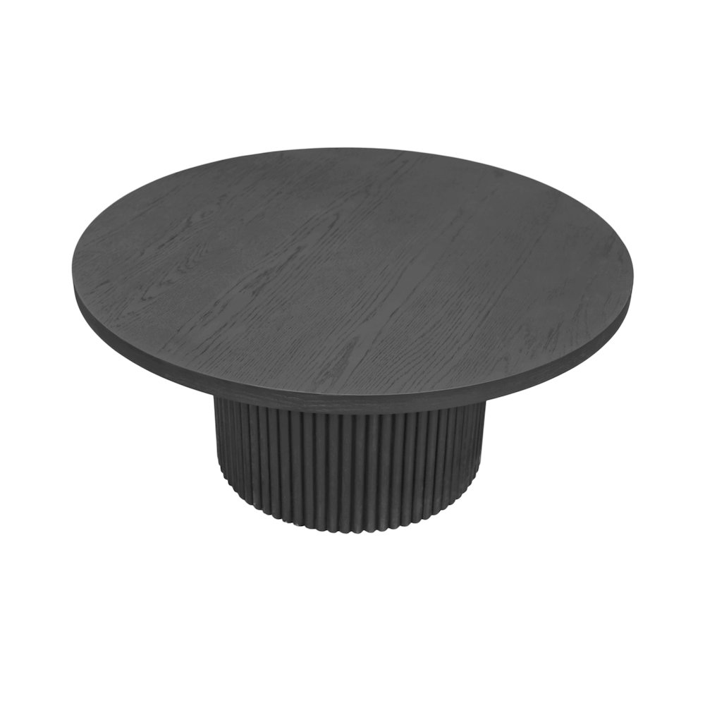 Reba Round Cocktail Table, Black. Picture 4