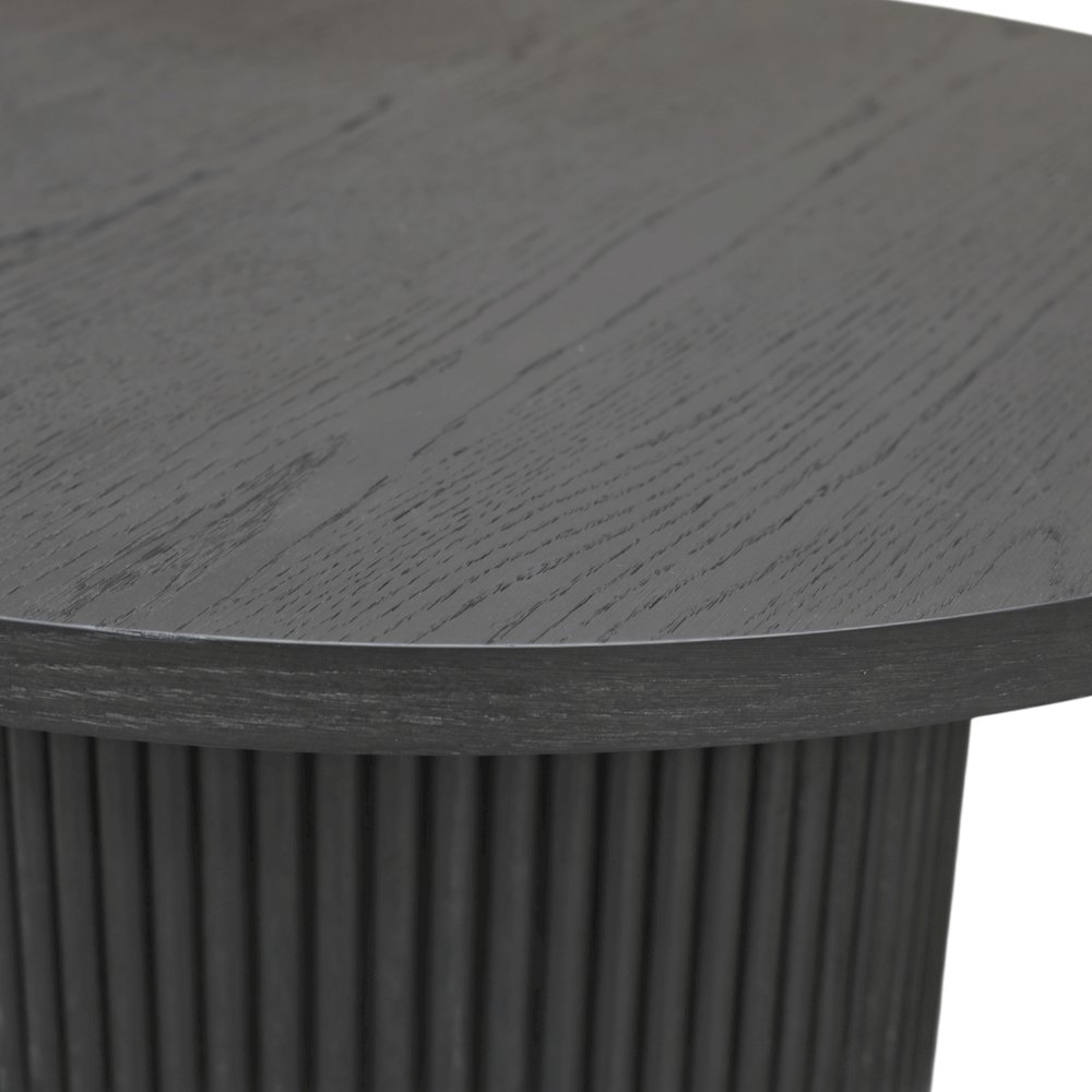 Reba Round Cocktail Table, Black. Picture 7