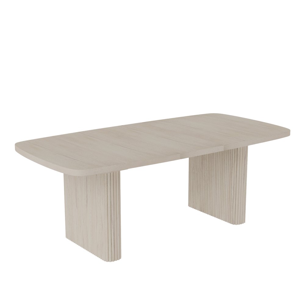 Reba Rectangular Dining Table, White Wash. Picture 3