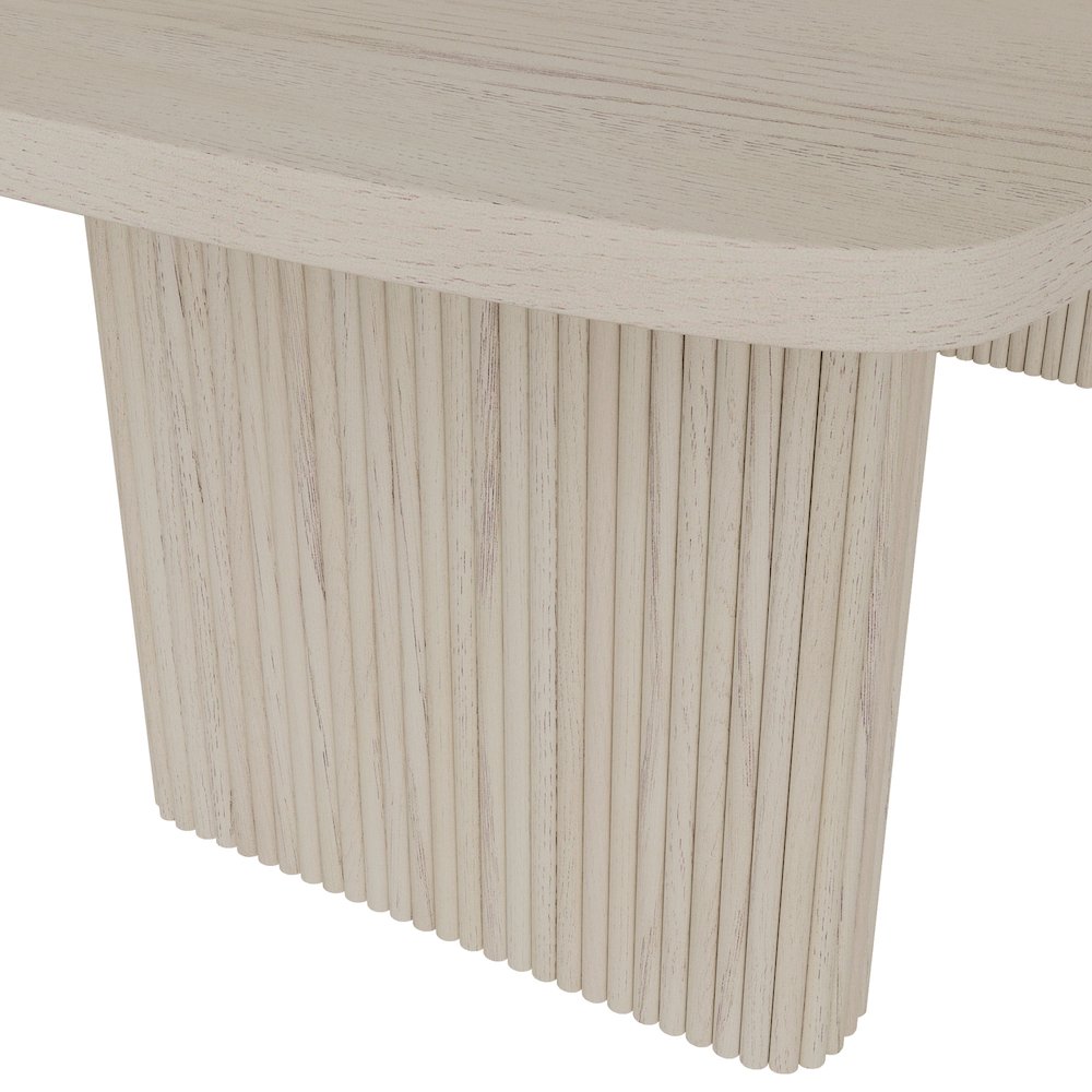 Reba Rectangular Dining Table, White Wash. Picture 7