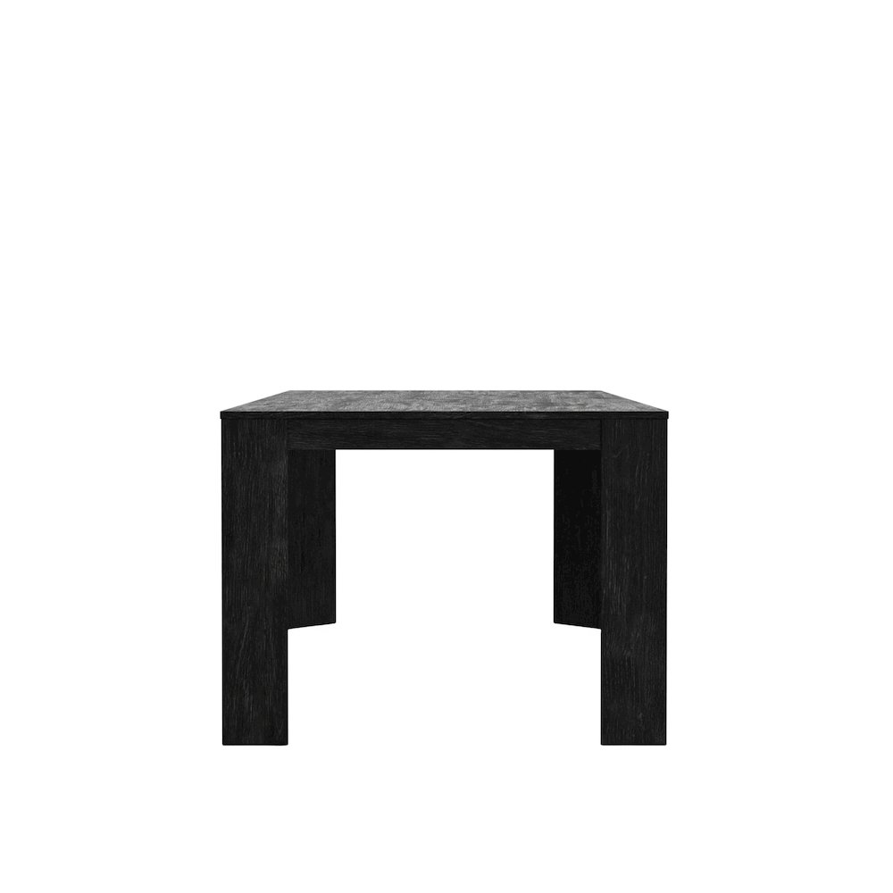 Carter Extension Dining Table, Black. Picture 4