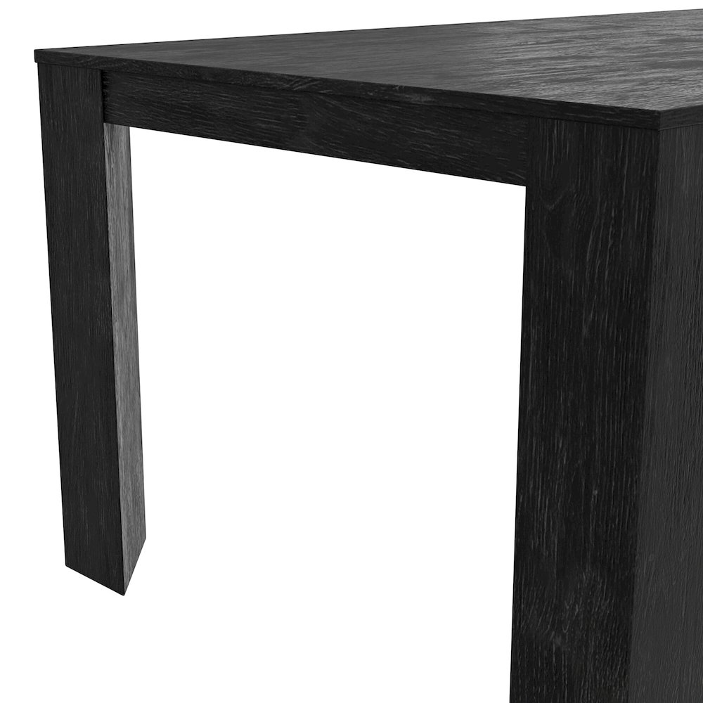 Carter Extension Dining Table, Black. Picture 6