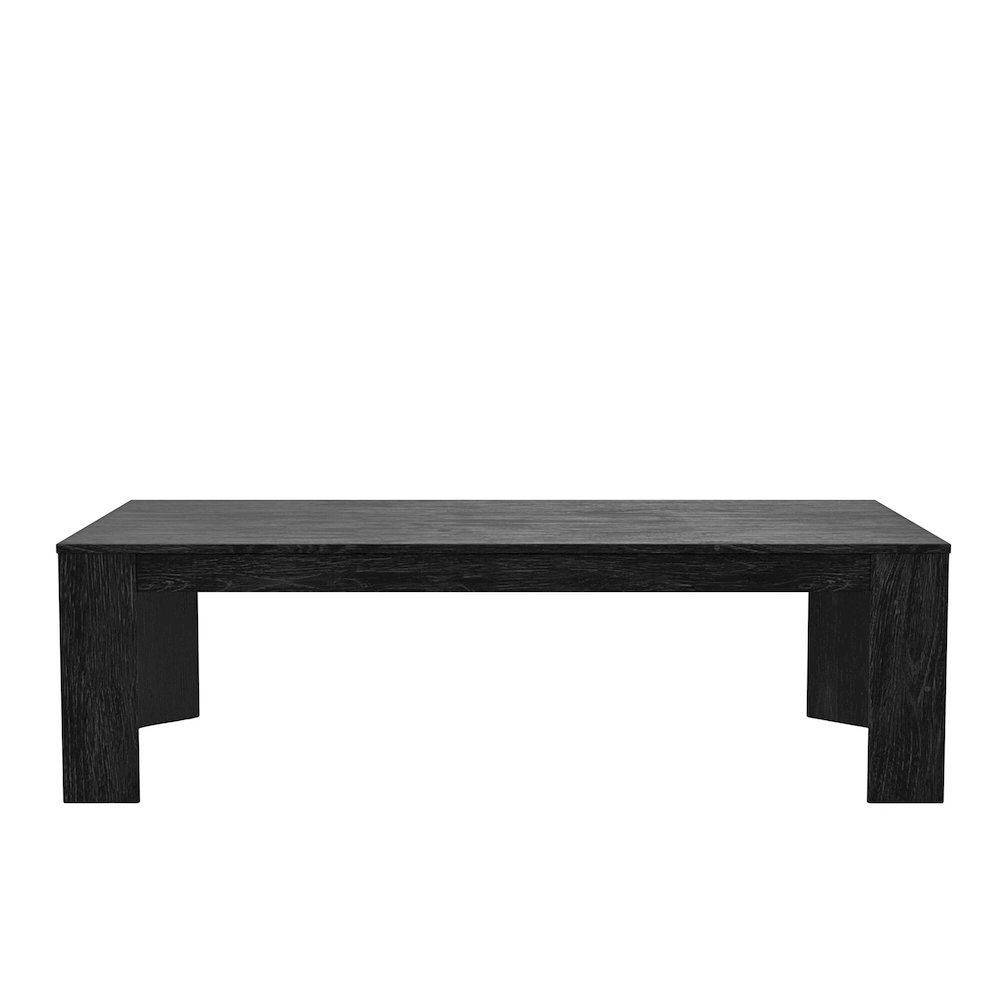 Carter Rectangular Coffee Table, Black. Picture 3