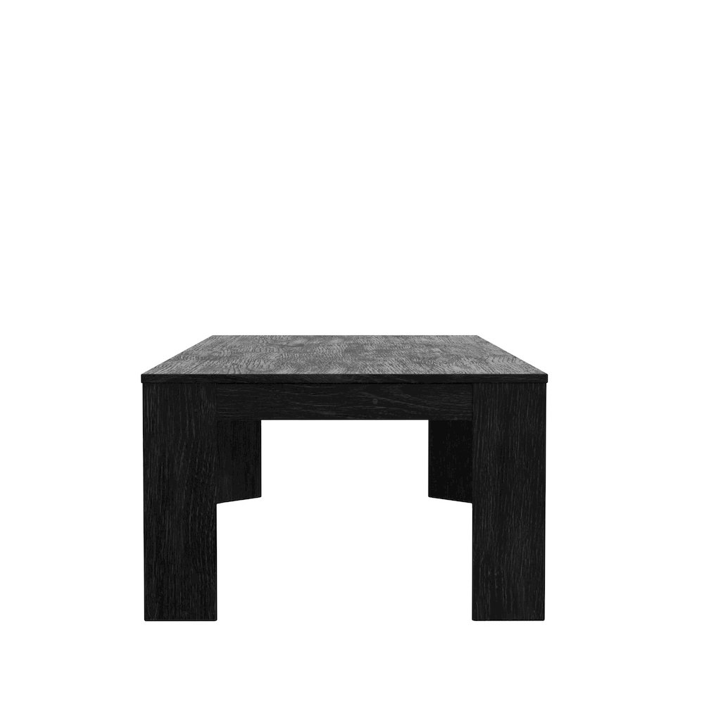 Carter Rectangular Coffee Table, Black. Picture 4
