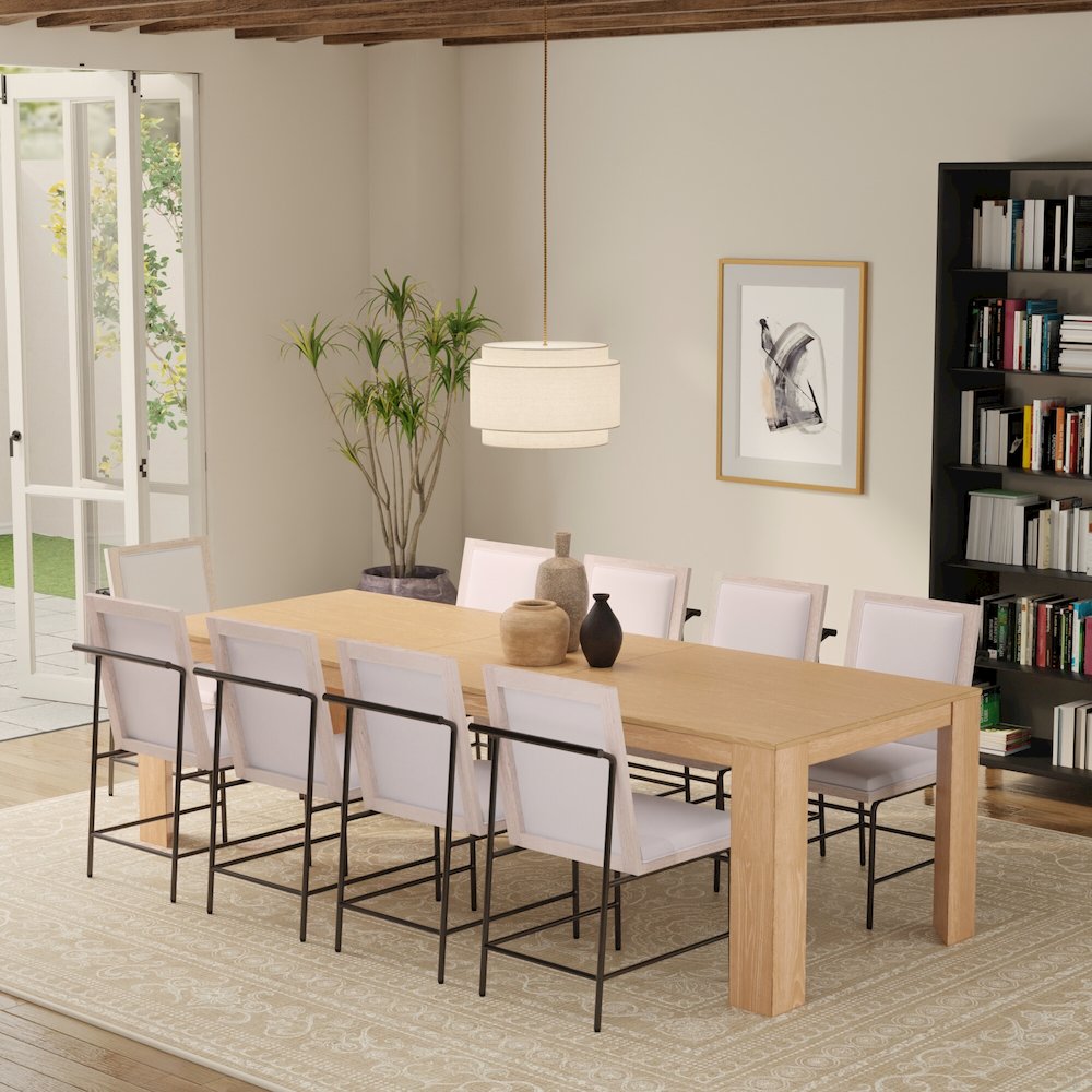 Carter Extension Dining Table, Natural. Picture 12