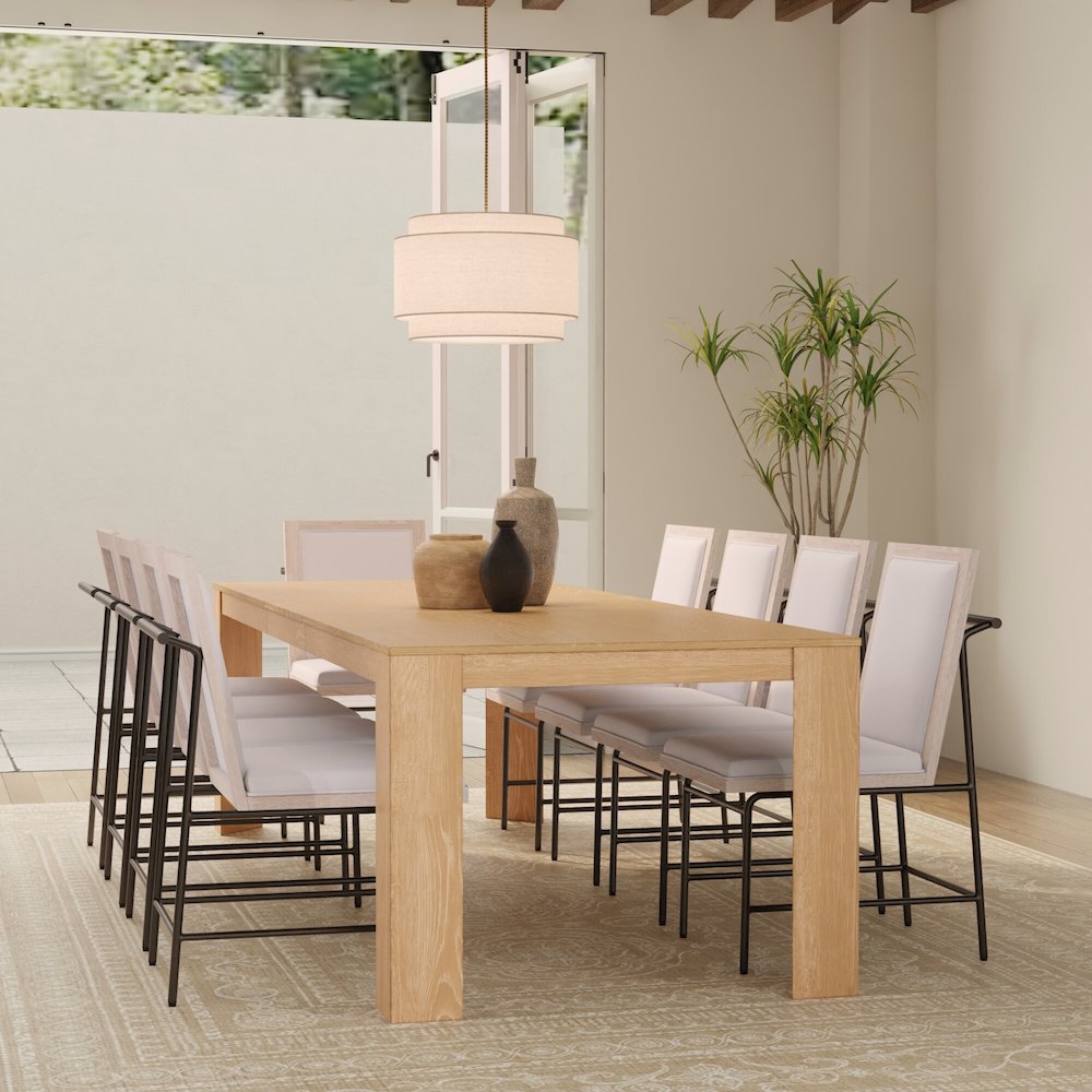 Carter Extension Dining Table, Natural. Picture 14