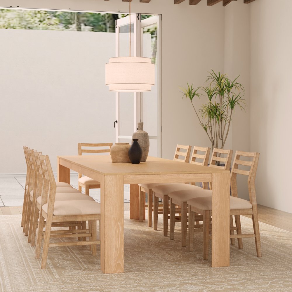 Carter Extension Dining Table, Natural. Picture 15