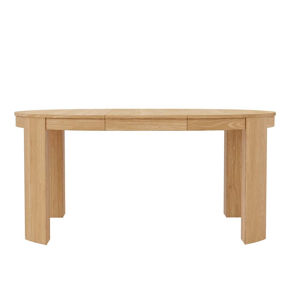 Carter 48" Round Extension Dining Table, Natural. Picture 4