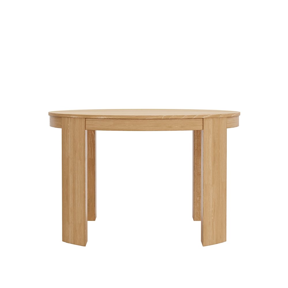 Carter 48" Round Extension Dining Table, Natural. Picture 5
