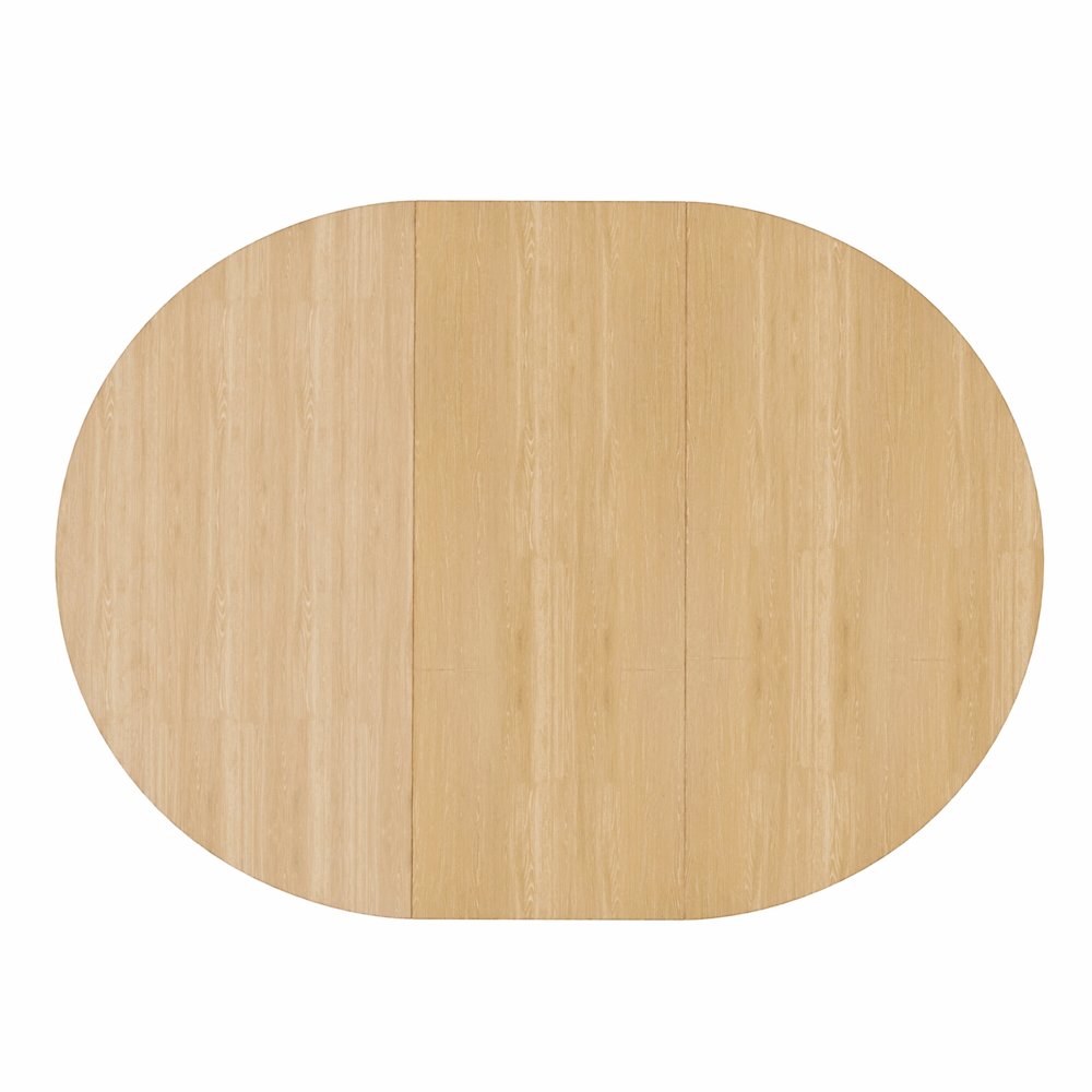 Carter 48" Round Extension Dining Table, Natural. Picture 6