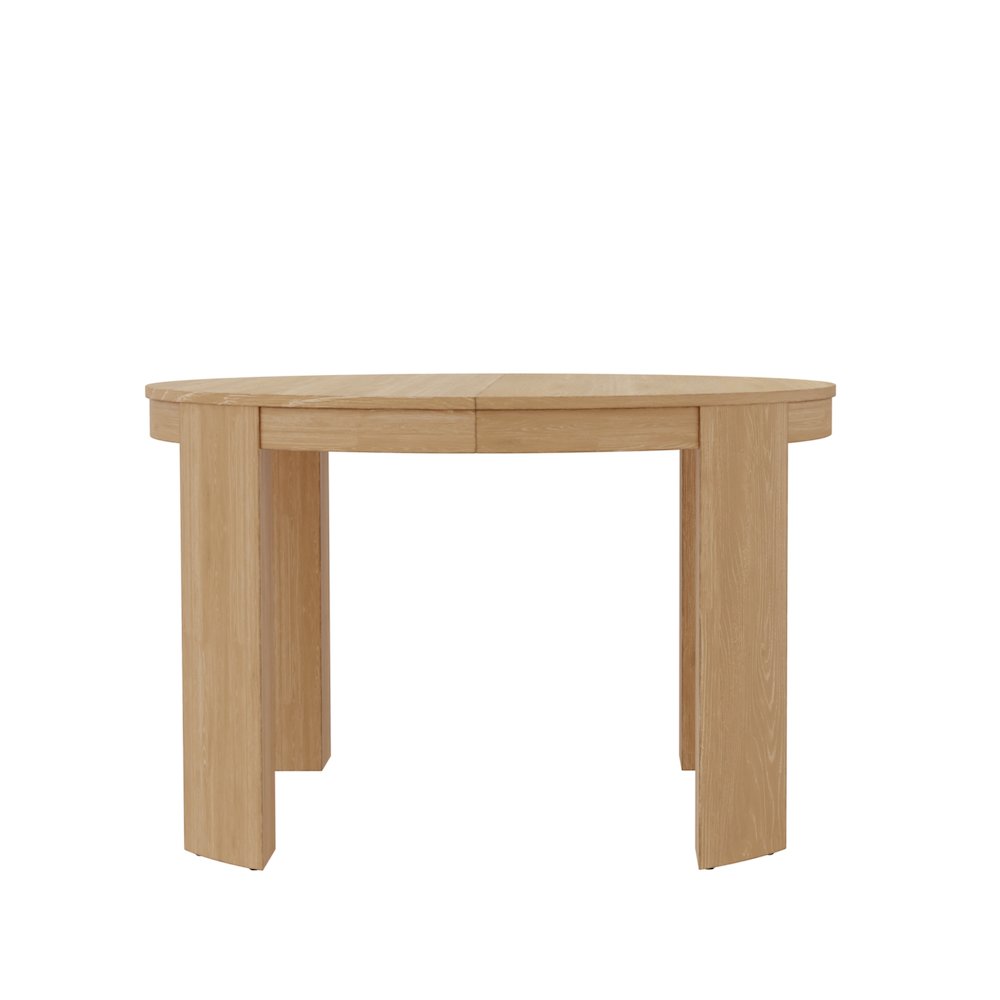Carter 48" Round Extension Dining Table, Natural. Picture 9