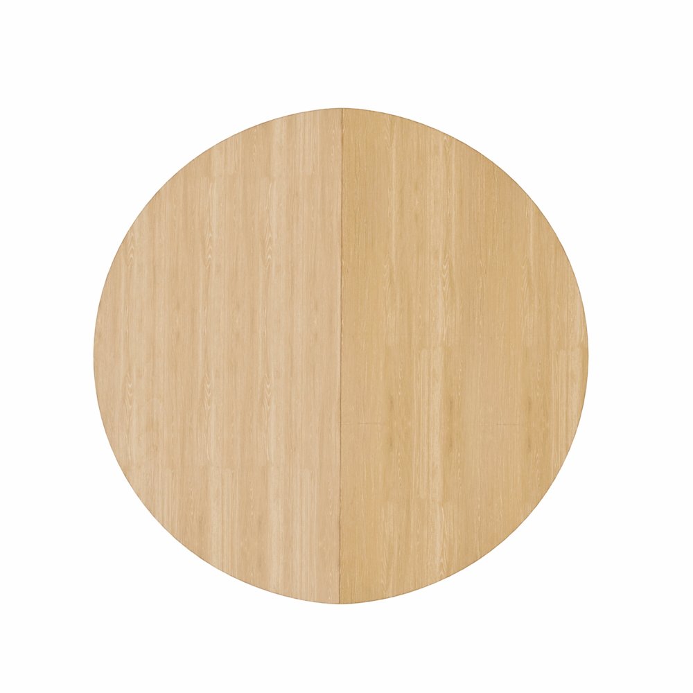 Carter 48" Round Extension Dining Table, Natural. Picture 10