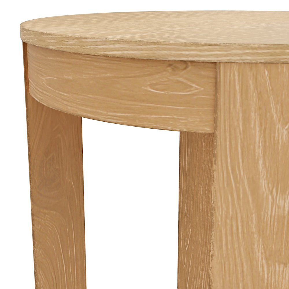 Carter Round End Table, Natural. Picture 6