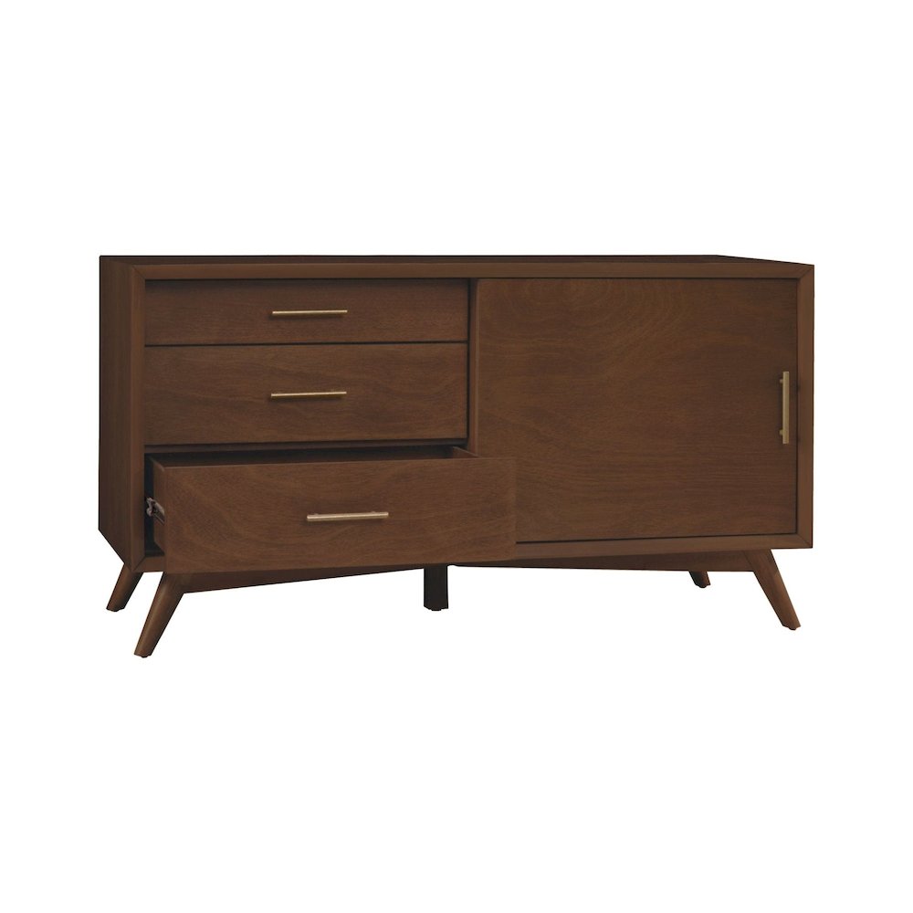 Flynn Small TV Console, Walnut. Picture 7