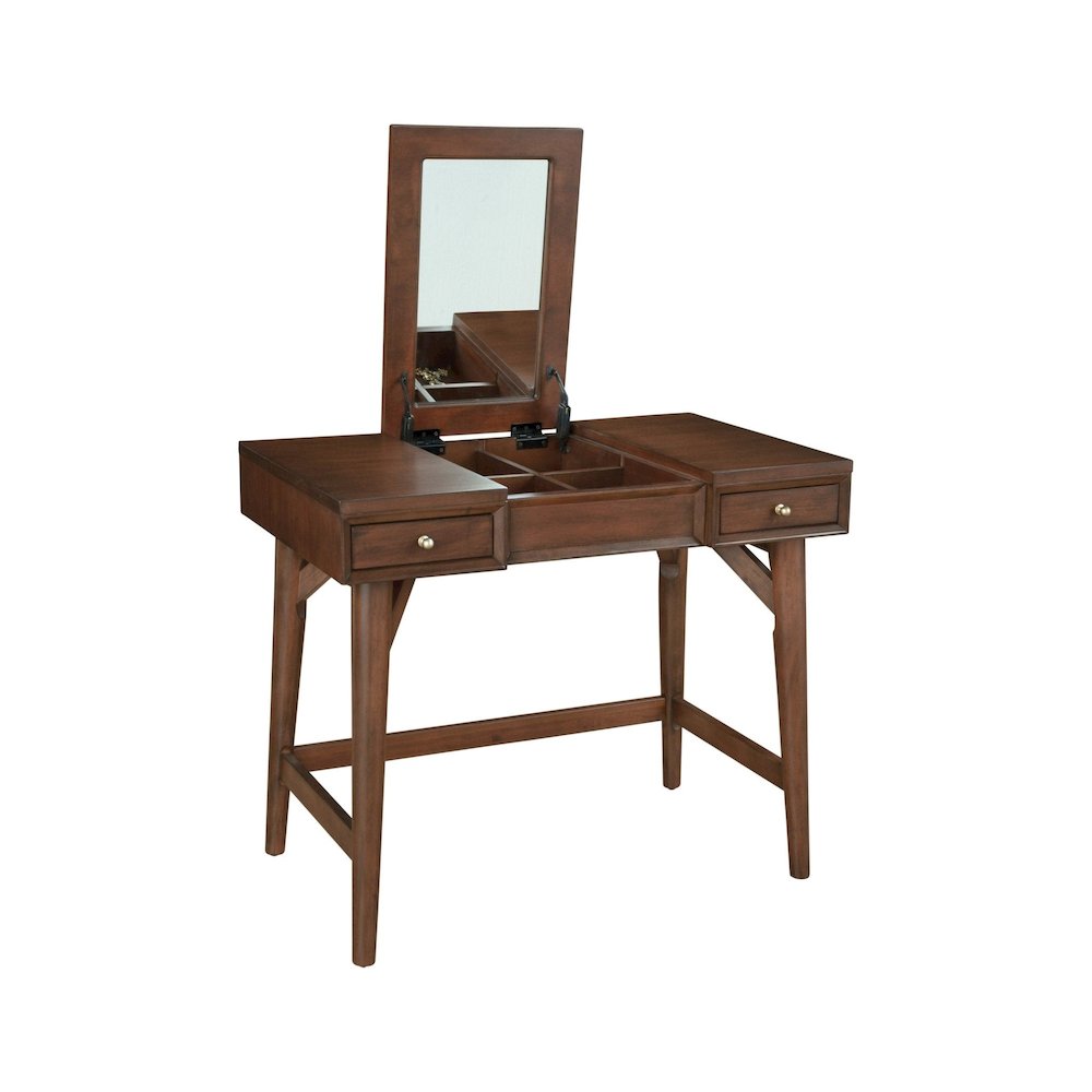 Flynn Bedroom Vanity, Walnut. Picture 5