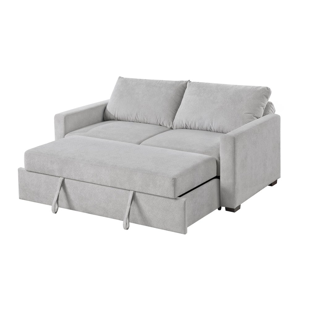 Dena Sleeper Sofa, Light Grey. Picture 10