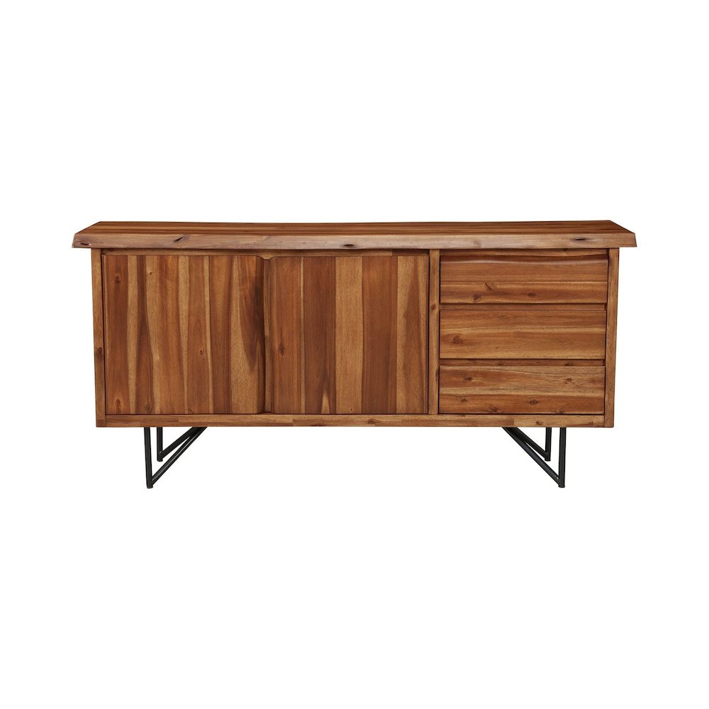 Live Edge Server, Light Walnut. Picture 1