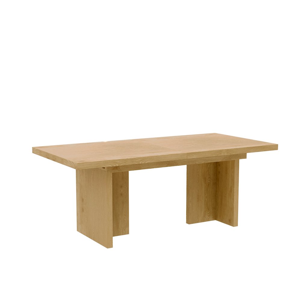 Donte Self Storage Extension Dining Table, Natural. Picture 9