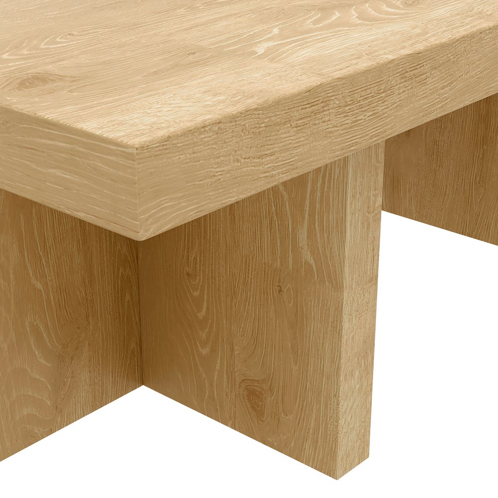 Donte Rectangular Coffee Table, Natural. Picture 6